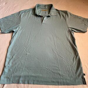 Tommy Bahama Men's Golf Polo XL Light Blue Short Sleeve Modal Blend.